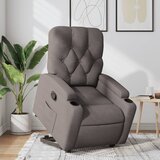 vidaXL naslanjač s funkcijo vstajanja taupe blago | Shoptok.si