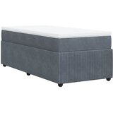 Box spring krevet s madracem tamnosivi 90x200 cm baršunasti | shoptok.hr