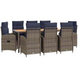  Vanjski set za objedovanje 9 kom. Siva | shoptok.hr