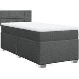  Krevet s oprugama i madracem tamnosivi 90 x 190 cm od tkanine | shoptok.hr