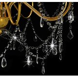  Luster s perlama zlatni 8 žarulja E14 | shoptok.hr