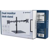 Gembird MS-D2ST-01 Dual monitor desk stand (rotate, tilt, swivel), 17”-32”, up to 9 kg, black | shoptok.hr