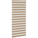 Zebra zavjesa Pješčano smeđa 110x200 cm Širina tkanine 105,9 cm Poliester | Shoptok.si