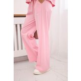 Kesi Włoski Punto set blouse + wide-leg pants candy pink | Shoptok.si