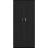 Ormarić za knjige crni 82,5 x 30,5 x 185,5 cm od iverice | shoptok.hr