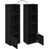 vidaXL Regal za knjige crni hrasta 31x24x102 cm od konstruiranog drva | shoptok.hr