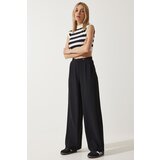  Women's Black Loose Palazzo Trousers | Shoptok.si