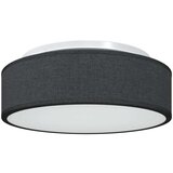 vidaXL Črna Tkanina Ø38 x 13.5 cm Minimalistična | Shoptok.si
