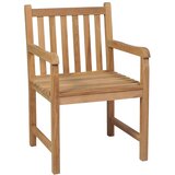 Maison Chic Vrtni stoli - Stol za vrt 2 kosa s črnimi blazinami trdna tikovina JS1251, (21877903) | Shoptok.si