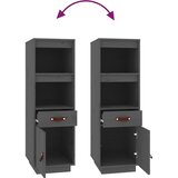  Visoka komoda siva 34 x 40 x 108,5 cm od masivne borovine | Eponuda.com