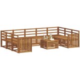  Set vanjskih sofa 10 kom. Prirodna | shoptok.hr