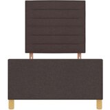  Krevet s okvirom Tamno smeđi 90x200 cm Tkanina | shoptok.hr