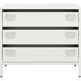  Komoda bijela 68x39x58,5 cm Hladno valjani čelik | shoptok.hr