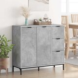  Kreveta Betonski sivi 89,5 x 33 x 82 cm Konstruirano drvo | shoptok.hr