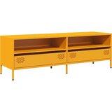 Maison Chic TV omarica - TV stojalo - Televizijska omarica gorčično rumena 135x39x43,5cm hladno valjano jeklo, (21699297) Cene
