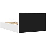  Hidraulični okvir za krevet umjetna koža LED bijeli 140x200 cm | shoptok.hr