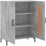 vidaXL Komoda betonsko siva 69,5x34x90 cm inženirski les | Shoptok.si