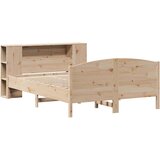vidaXL Knjižna postelja brez vzmetnice 160x200 cm trdna borovina | Shoptok.si