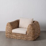 Ixia Pleten fotelj v beli in naravni barvi – | Shoptok.si