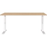 Germania Pisalna miza z nastavljivo višino z mizno ploščo v hrastovem dekorju 80x160 cm Downey – | Shoptok.si