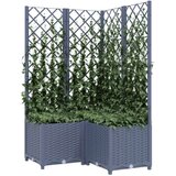  Sadilica s rešetkom tamnosiva 80 x 80 x 136 cm pp | shoptok.hr