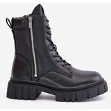 Big Star Insulated Women's Workery Shoes Eco Leather Big Star Black | shoptok.hr