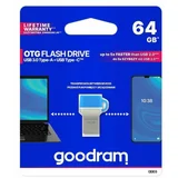 usb ključ 3.0, 64 gb, usb-a in usb-c, modra