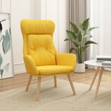 The Living Store Stol za sproščanje gorčično rumeno blago - Stol Za Sproščanje, (21420379) Cene