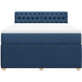  Krevet s oprugama i madracem plavi 140x200 cm od tkanine | shoptok.hr