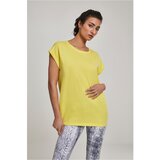 Urban Classics Women's T-shirt with extended shoulder bright yellow Cene