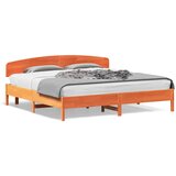 Furnova Posteljni okvir brez vzmetnice vošč. rjav 180x200 cm borovina, (21935212) | Shoptok.si