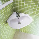 Jika H8166140001041 Deep 55 x 56 cm kotni keramični umivalnik z odprtino za armaturo | Shoptok.si