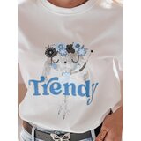 DStreet T-shirt damski z nadrukiem TRENDY BUNNY biały | ePonuda.com