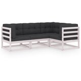 Maison Chic Seti vrtnega pohištva - Vrtna garnitura - Vrtni pohištvo set 4-delna z blazinami trdna borovina, (21818301) | Shoptok.si