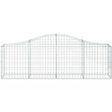vidaXL Lučne gabionske košare 4 kom 200x30x60/80 cm pocinčano željezo | shoptok.hr