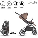 Coccolle Otroški voziček 2v1 Serry Light taupe in stolček za hranjene Ziti | Shoptok.si