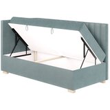 Ghado Modra kotna otroška postelja z ležiščem in vzmetnico 90x200 cm Snugi - | Shoptok.si