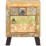  Noćni ormarić 40 x 30 x 50 cm od masivnog obnovljenog drva | shoptok.hr