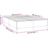  Okvir za krevet krem 140x200 cm od umjetne kože | shoptok.hr