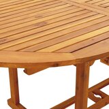 vidaXL 7-dijelni vrtni blagovaonski set uzorkom lišća tkanine i drva | shoptok.hr