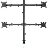  NOSAČ ZA ČETRI MONITORA GEMBIRD MA-D4-01, montaža na stol, (tilting, swivel), 13”-32”, up to 10 kg | Eponuda.ba