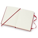 Moleskine Žepna beležnica trda platnica, rdeča - črte | Shoptok.si