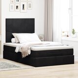 Otomanski okvir kreveta s madracima crni 120x190 cm baršunasti | shoptok.hr