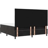 Box Postelja z vzmetnico z vzmetnico Črna 180 x 200 cm Žamet, (5000141807) | Shoptok.si