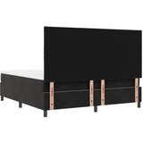 Box spring krevet s madracem i klupom crni 180x200 cm baršun | shoptok.hr