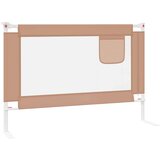 vidaXL sigurnosna ograda za dječji krevet smeđe-siva 100x25 cm tkanina | shoptok.hr