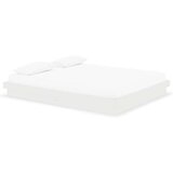  Posteljni okvir bel trden les 160x200 cm, (20601661) | Shoptok.si