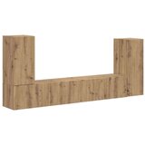 4 pcs Umetni hrast - - Rjava - 71.62 - 98 x 31 x 29,5 cm - 2025-vidaXL-Uvoz_2 | Shoptok.si