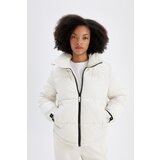 Defacto Fit Water Repellent Puffer Jacket Stand Collar Zippered Pocket | ePonuda.com