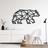 Wallxpert metalni zidni ukras 5012, geometrijski medved u hodu, 76 x 38 cm, crni | Eponuda.com